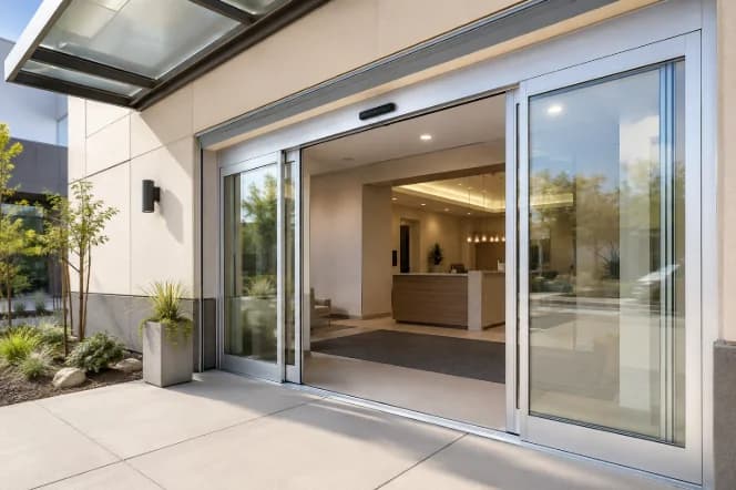 Swing vs. Sliding Glass Doors for Sacramento Businesses: Which Fits Your Entrance?