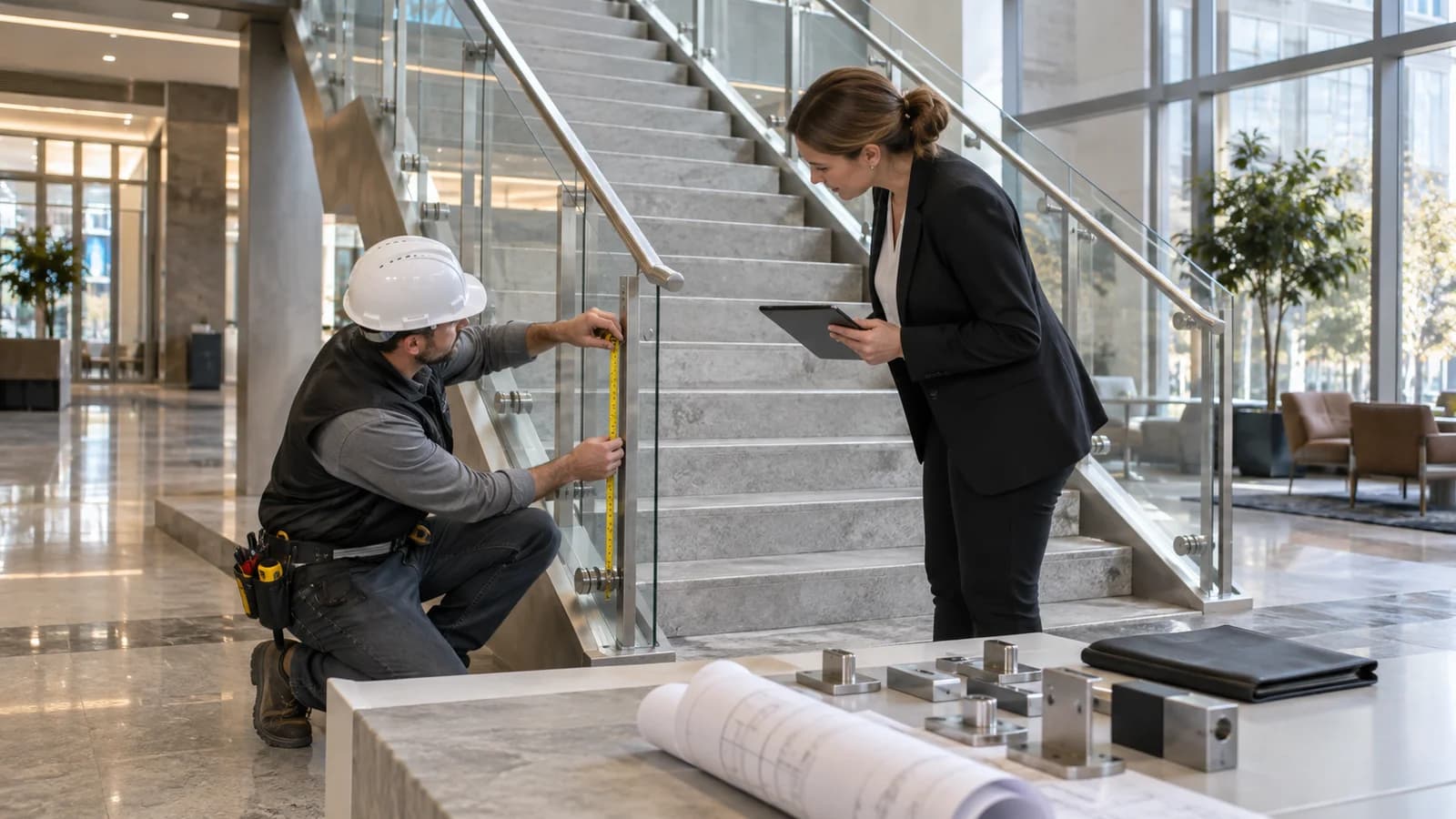 Glass Railings for Commercial Stairs: What Should You Plan Before Installation?